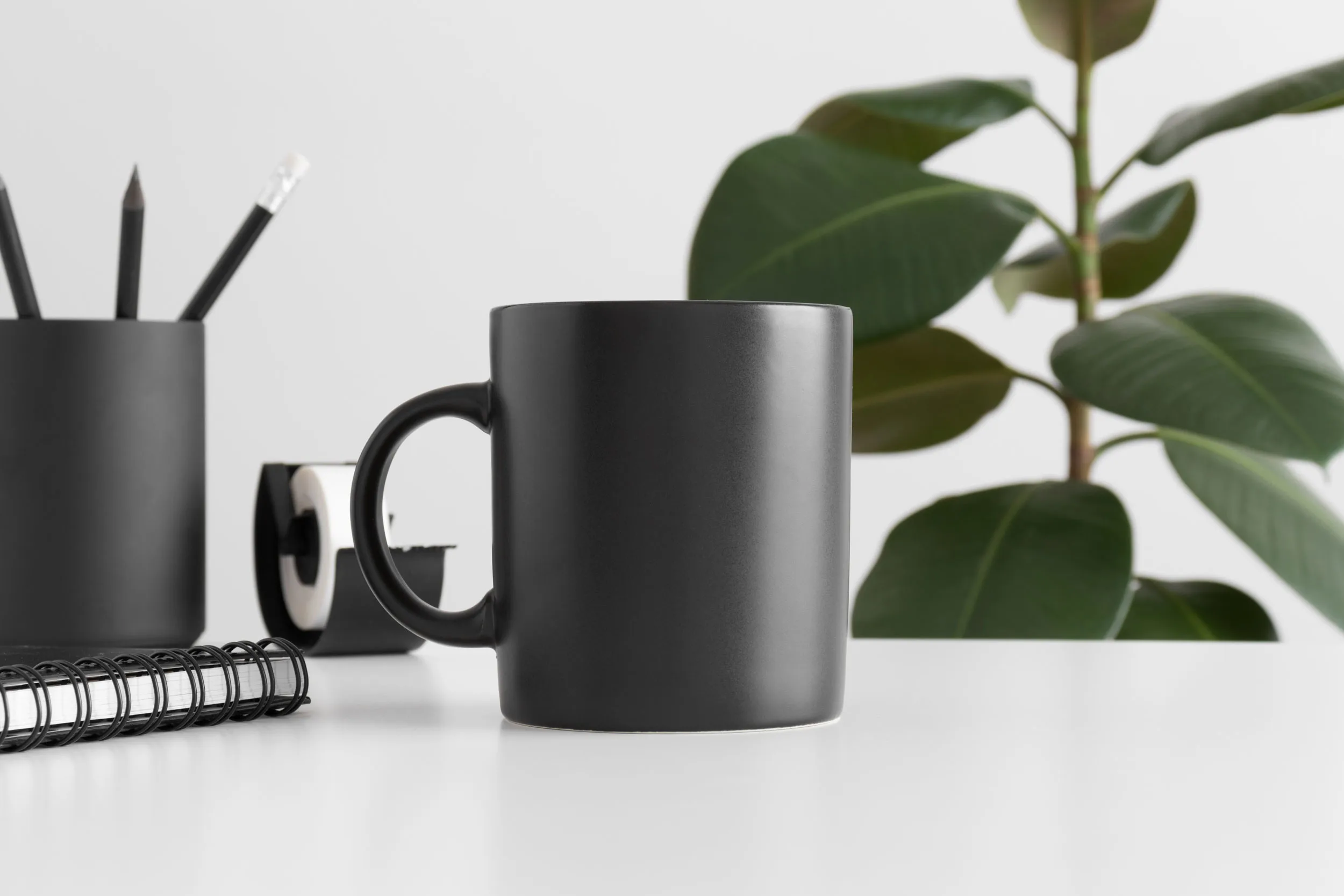 Black Mug Mockup With Workspace Accessories On A W 2026 01 07 06 37 15 Utc2 1